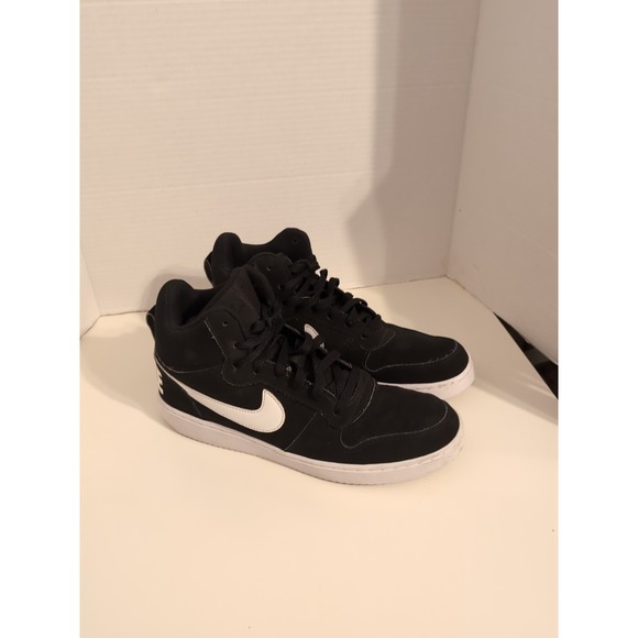 Nike Other - Nike Men's Court Borough 838938-010 Black/White Mid Top Sneakers Size 9.5
